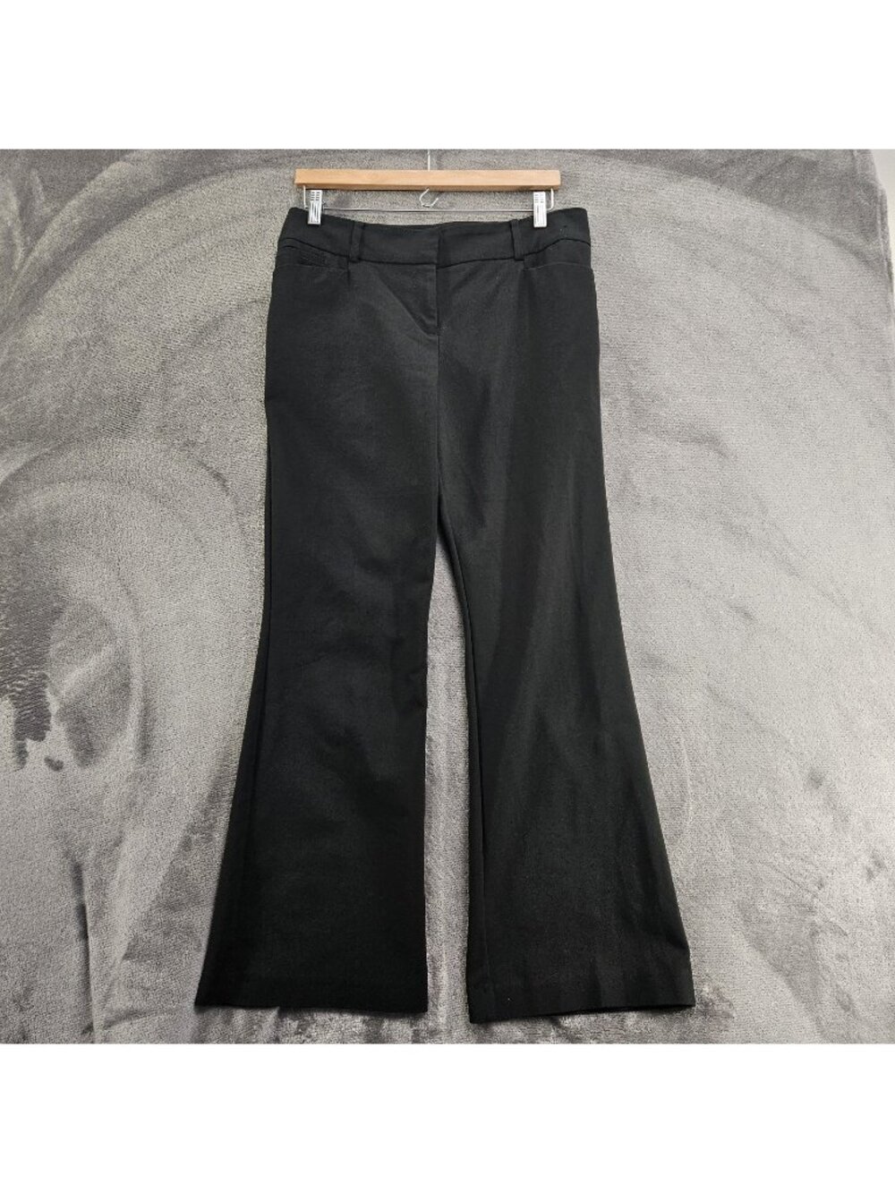 New York & Co 7th Avenue Design Black Bootcut Dress Pants Size 10 AVG Career Mid